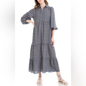 PRICE DROP: Max Studio Crepe Tiered Maxi Dress